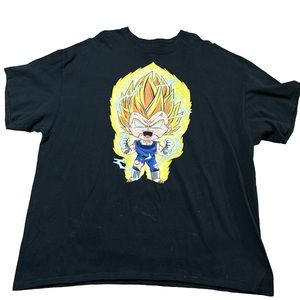 dragon ball z vegeta graphic T-shirt Men’s 2XL black short sleeve